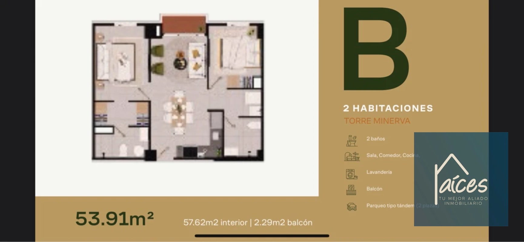 Apartamento estudio en venta MINERVA Zona 2 (D) - 10