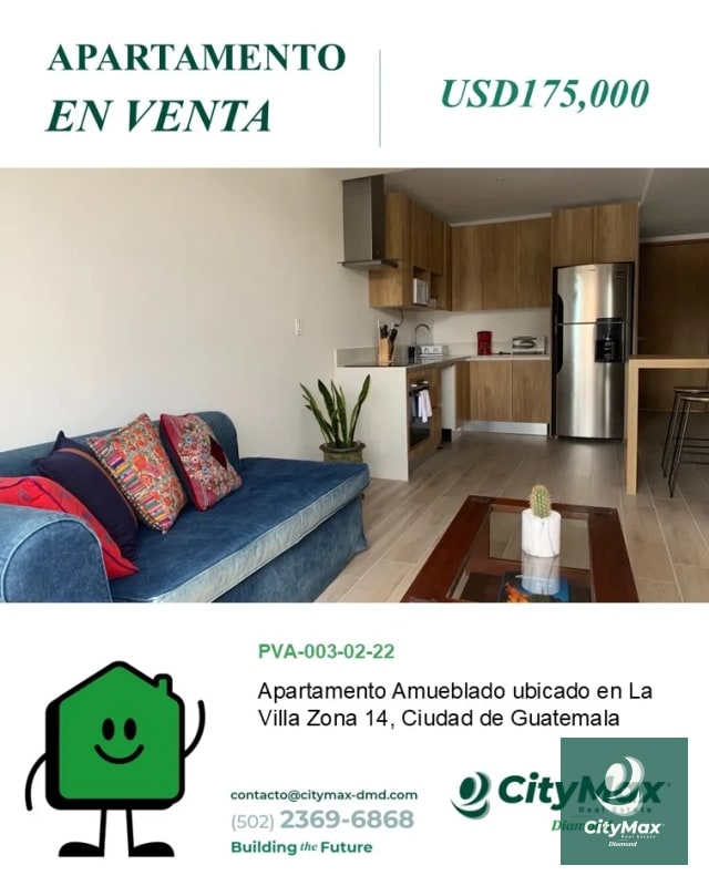 Apartamento en Venta en Zona 14 La Villa - 1