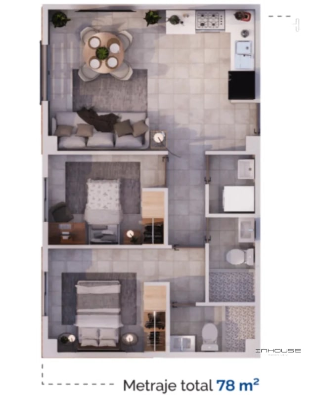 APARTAMENTO EN VENTA ZONA 17 EN PLANOS CERCA DE PORTALES - 11