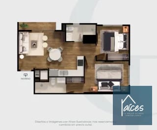 Apartamento en venta Modelo 1 CASA FIORE Zona 10 (D) — Apartamento en Venta en Zona 10, Guatemala, Ciudad — miniatura 5 de 5