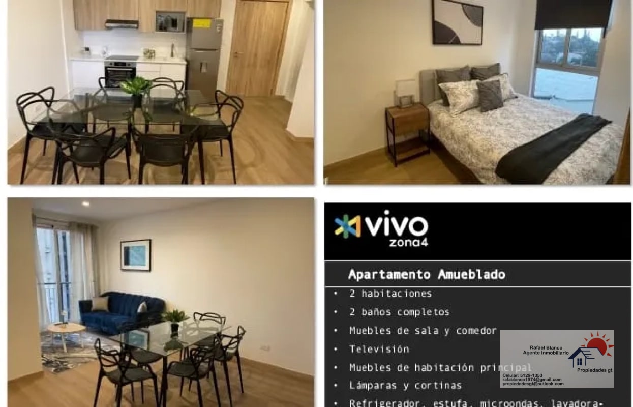 RENTO APTO AMUEBLADO DE 2 HAB EDIF. VIVO ZONA 4 REF.6838 - 14