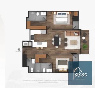 Apartamento en venta Modelo 02 CASALINI LOS ARCOS Zona 10 (D) — Apartamento en Venta en Zona 10, Guatemala, Ciudad — miniatura 8 de 8