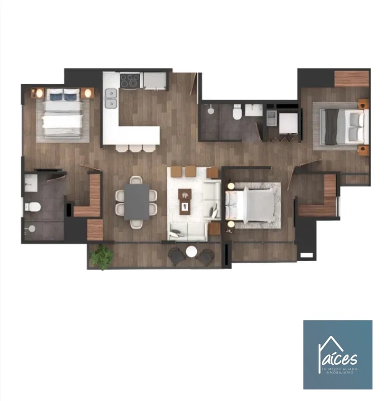 Apartamento en venta Modelo 5 CASA TAURE Zona 10 (D) - 6