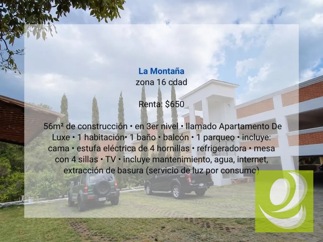 Apartamento en Renta en La Montaña zona 16 cdad - 3