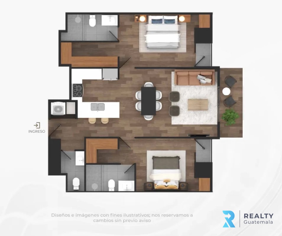 PROYECTO Apartamentos para estrenar Casalini Los Arcos, Zona 10 - 7