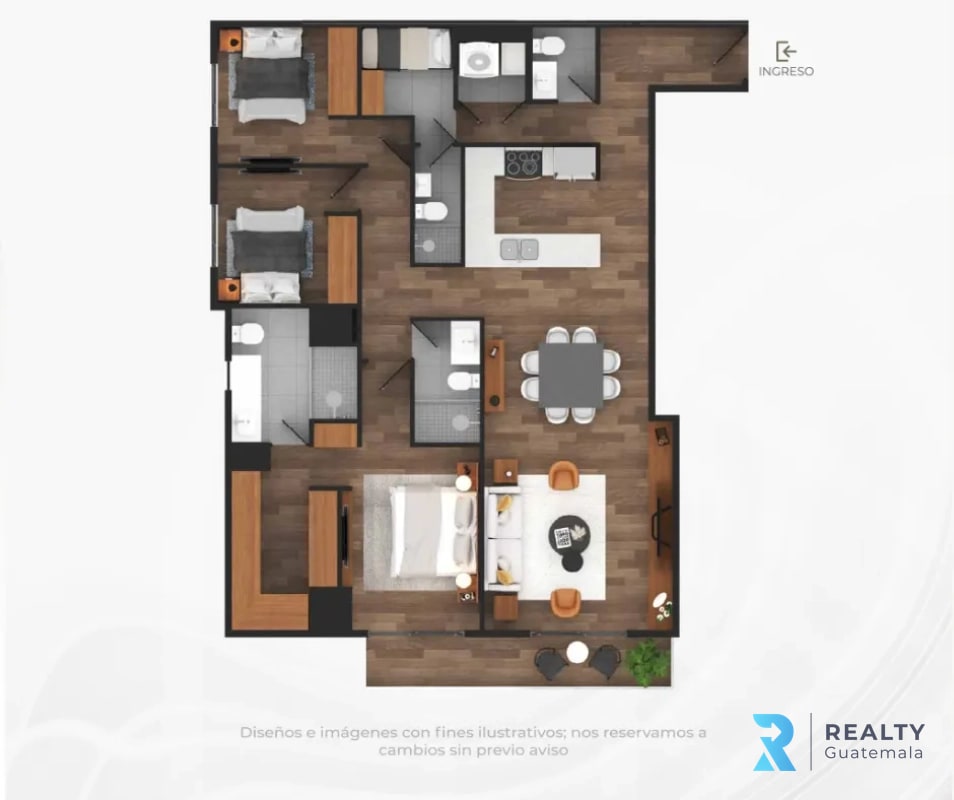 PROYECTO Apartamentos para estrenar Casalini Los Arcos, Zona 10 - 5
