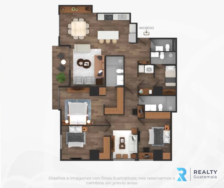 PROYECTO Apartamentos para estrenar Casalini Los Arcos, Zona 10 - 4