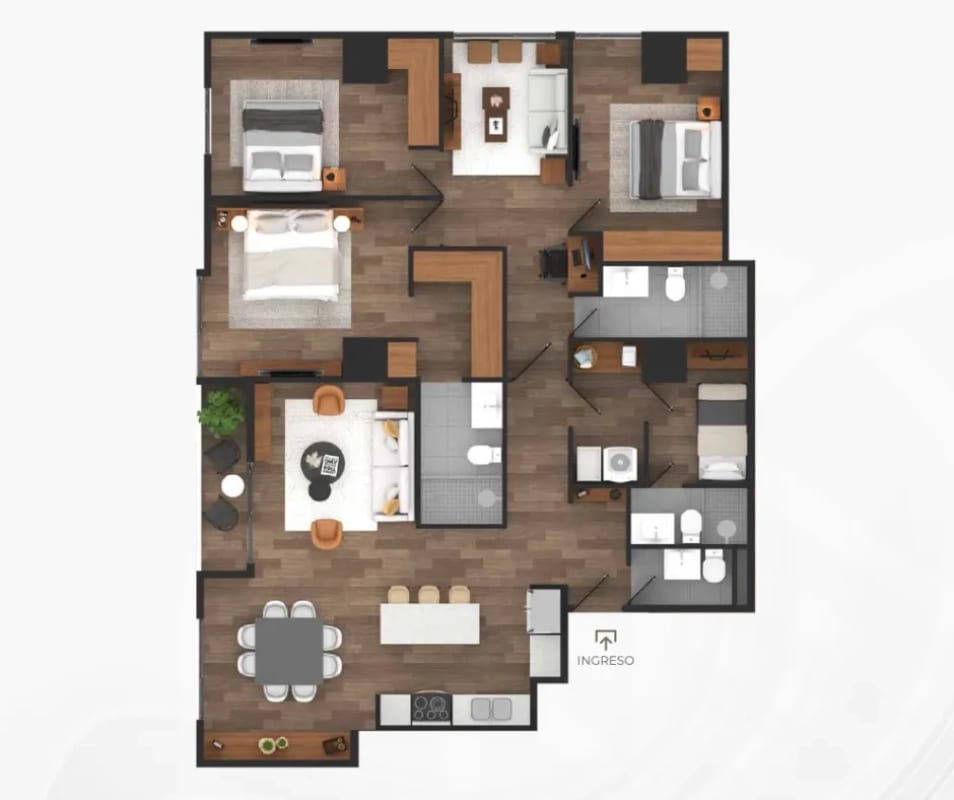PROYECTO Apartamentos para estrenar Casalini Los Arcos, Zona 10 — Apartamento en Venta en Casalini Los Arcos, Zona 10, Guatemala, Ciudad — foto 3 de 14
