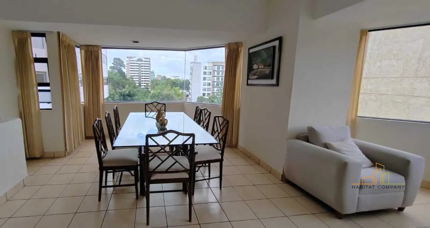 APARTAMENTO AMUEBLADO EN RENTA ZONA 14- CERCANO A LA AVENIDA A LAS AMERICAS- 2dorm/1 parqueo - 3