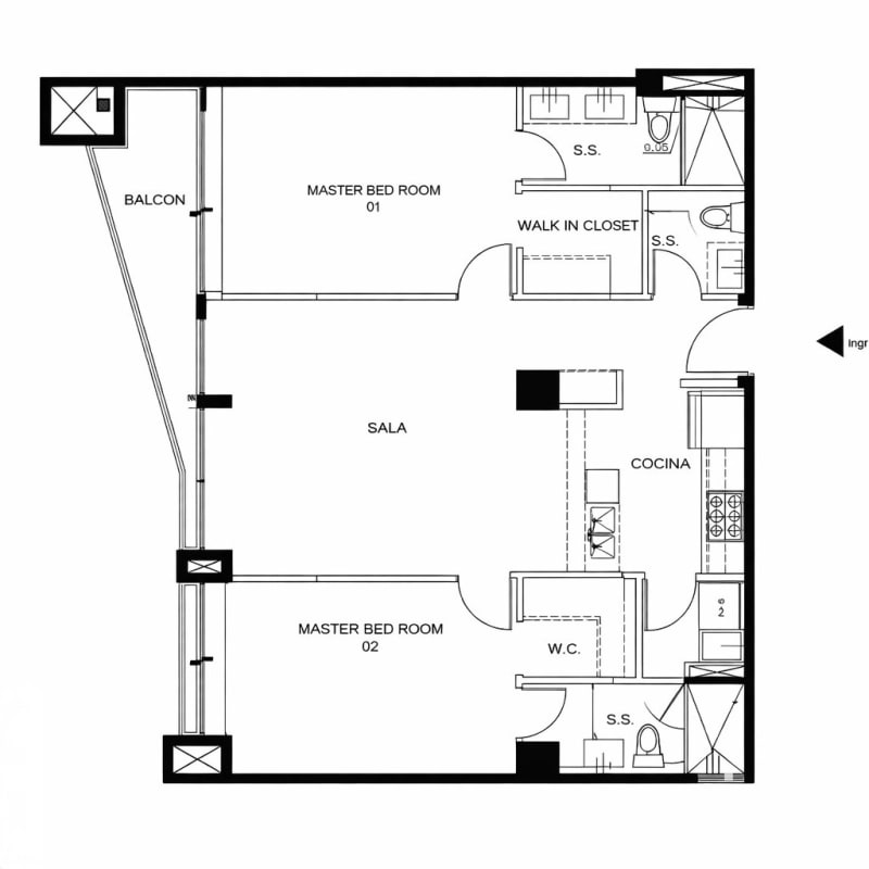 Apartamento de 2 dormitorios con vista verde garantizada en Oakland, Zona 10 - 2