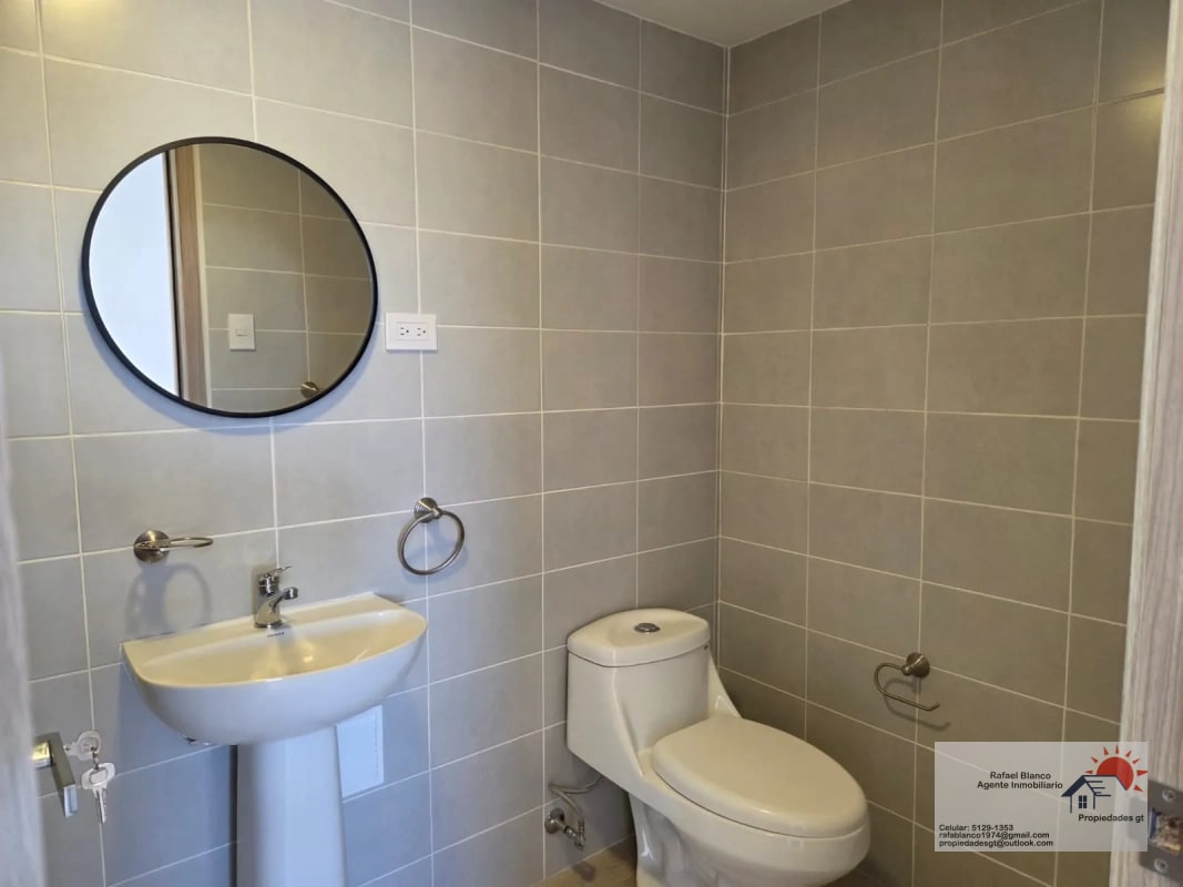 RENTO APTO Z.12 EDIF. ARMONIA REF.6901 *70M2, 3 HAB, 2 BAÑOS, 2 PARQUEOS, BODEGA, LINEA BLANCA Q.6000 NEG.* - 12