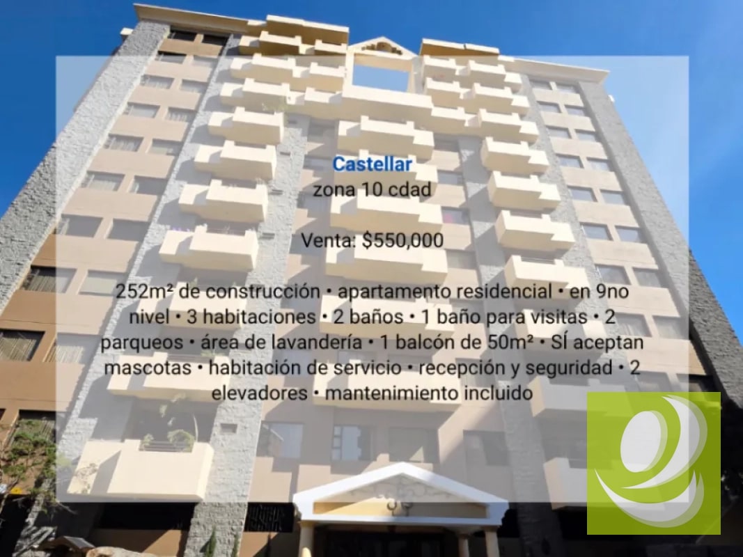 Apartamento en Venta en Castellar zona 10 cdad - 12