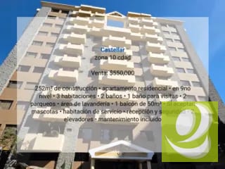 Apartamento en Venta en Castellar zona 10 cdad — Apartamento en Venta en Zona 10, Guatemala, Ciudad — miniatura 12 de 13