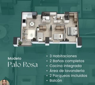 Apto en venta en ANDARES DOCE z12 — Apartamento en Venta en Andares Doce, Zona 12, Guatemala, Ciudad — miniatura 1 de 15