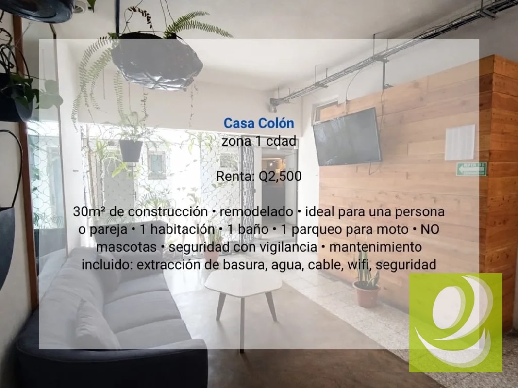 Apartamento en Renta en Casa Colón zona 1 cdad - 3