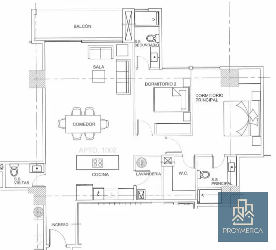 Apartamento en venta, Edificio Albero San Lázaro, Zona 15 - 8